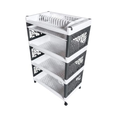 Picture of Premium Dish Rack (Silver + White)- TEL