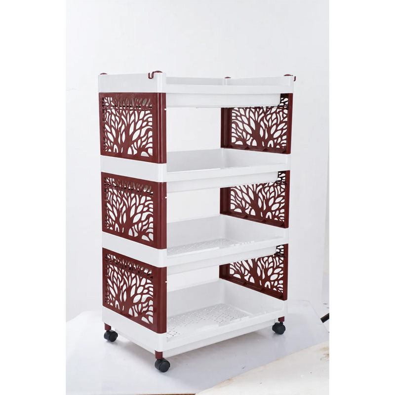 Picture of Premium Multipurpose Rack 4 Step(White+Maroon)-TEL