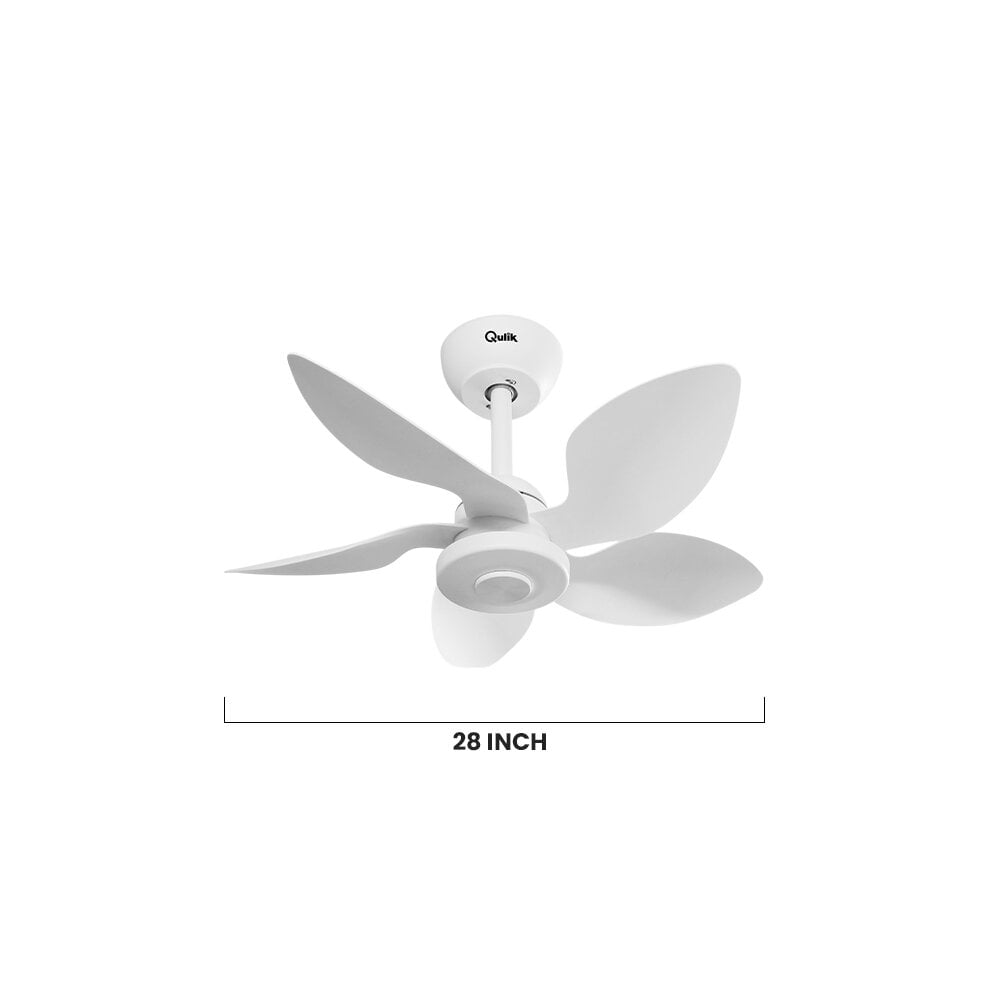 Picture of Qulik Flora 28"- Modern Decorative Silent ABS Blade with Remote Ceiling Fan | Free delivery