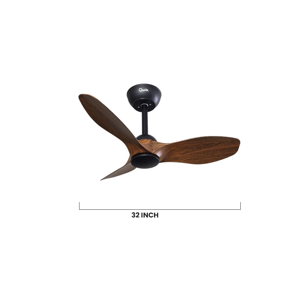 Picture of Qulik Spinner Pro 32" - Modern Decorative Silent ABS Blade with Remote Ceiling Fan | Free Delivery