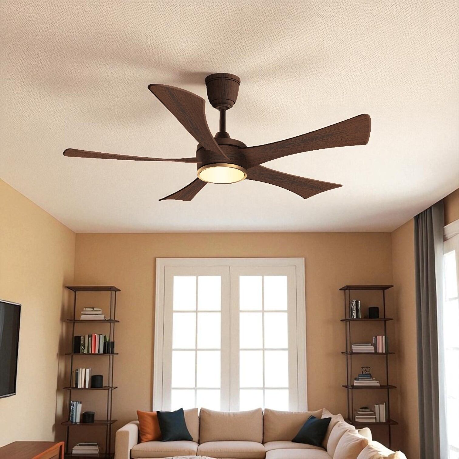 Picture of Qulik Falcon 53" Decorative Energy Saving BLDC Remote Control Underlight Ceiling Fan | Free Delivery