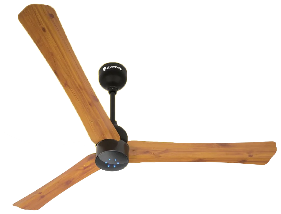 Picture of Atomberg Renesa+ 56" 35W BLDC motor Energy Saving Anti-Dust Speed Indicator Light Ceiling Fan with Remote Control | Free Delivery-Golden oakwood