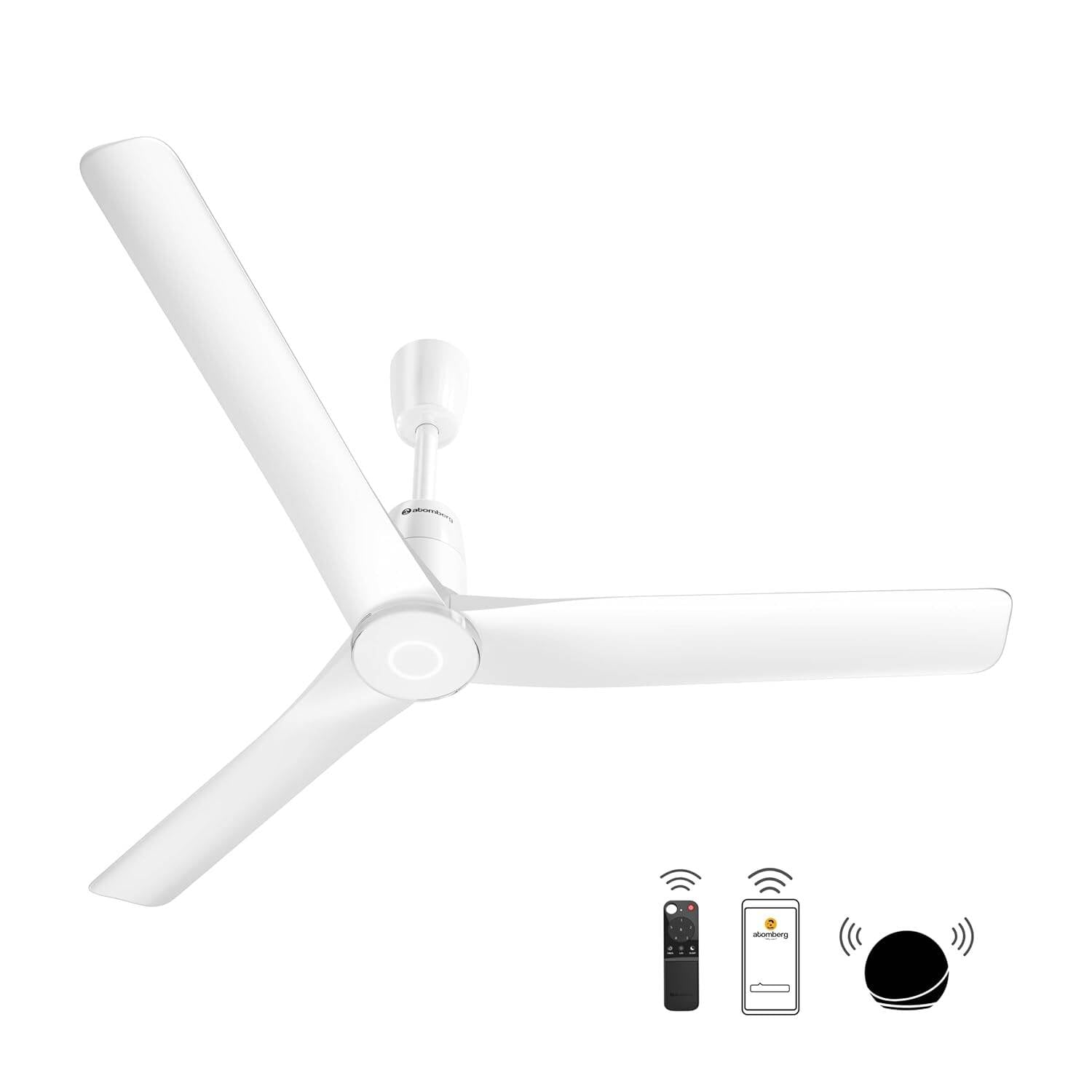 Picture of Atomberg Aris Contour Smart 48" BLDC Ceiling Fan (Marble White) | Free Delivery-Marble White