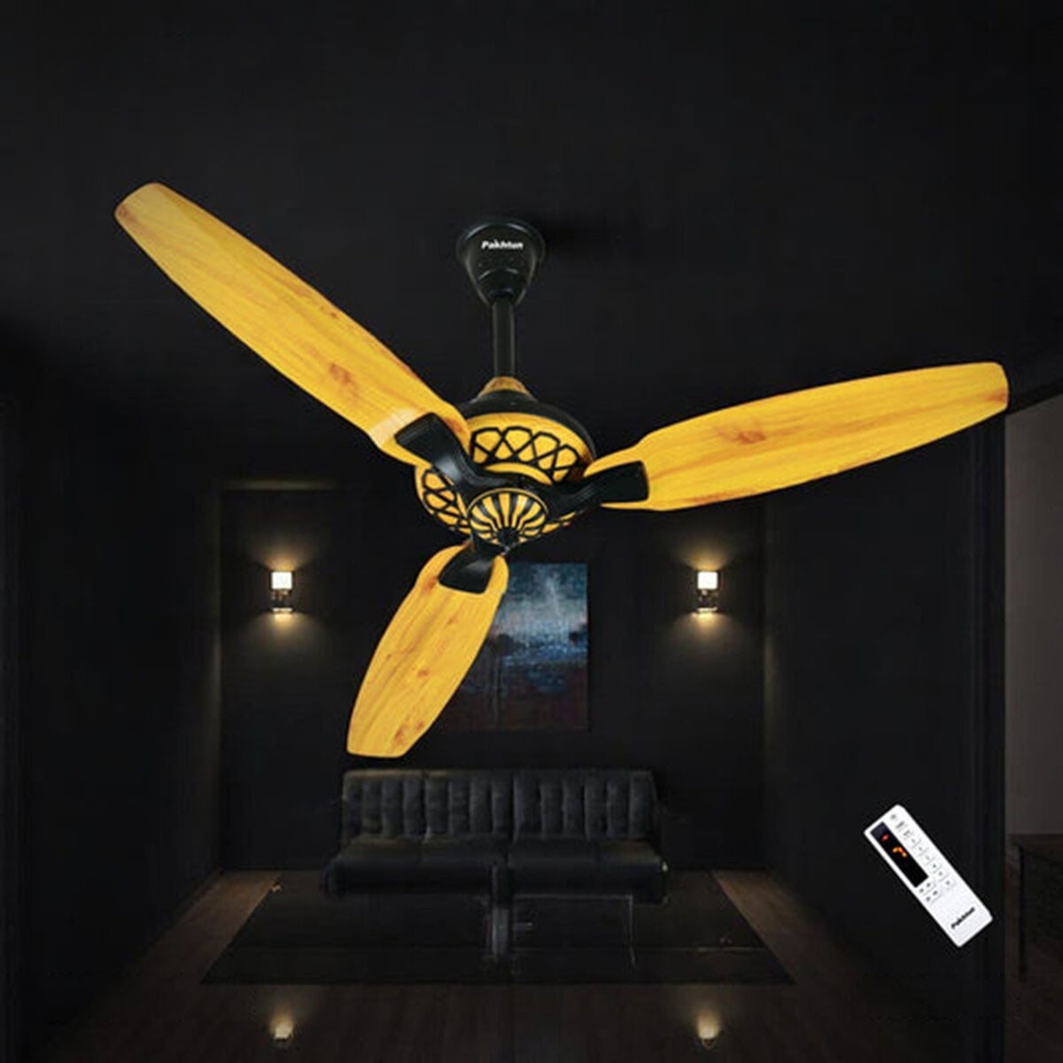 Picture of Pakhtun Pasha Premium - 52 Inch BLDC Inverter Ceiling Fan (Light Wood) | PK-109 | Free Delivery-Light Wood