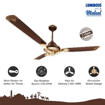 Picture of Luminous Jaipur Mahal 52'' (Tan Brown) L-200 | Free Delivery-Tan Brown