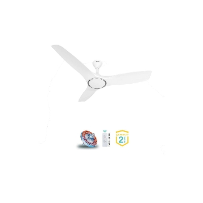 Picture of Qulik Aerovane 52" Modern Decorative Silent ABS Blade Remote Ceiling Fan (White) Q-6572-W | Free Delivery-White