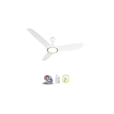Picture of Qulik Aerovane UL 52" Modern Decorative Silent ABS Blade Remote Under Light Ceiling Fan (White) Q-6572-W-UL | Free Delivery-White