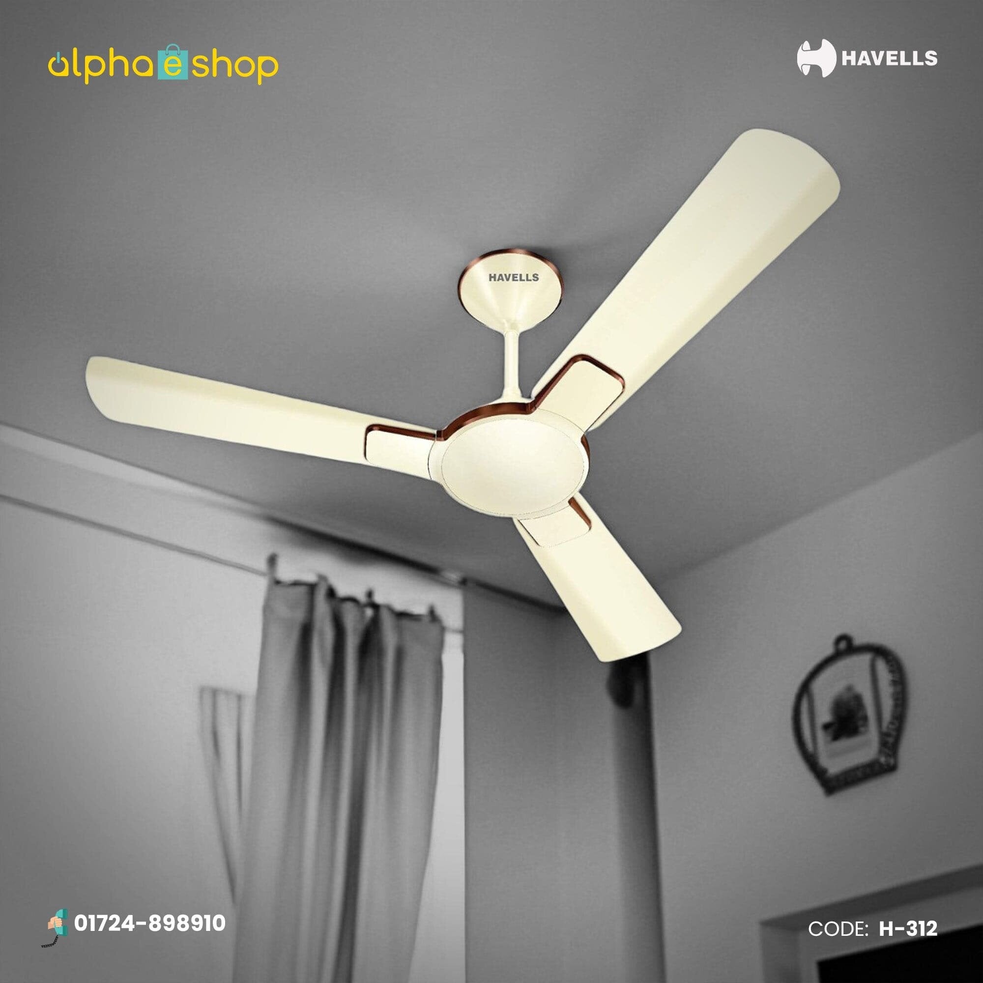 Picture of Havells ENTICER Pearl Ivory Chrome 56'' (Pearl Ivory Chrome) H-312 | Free Delivery-Pearl Ivory Chrome