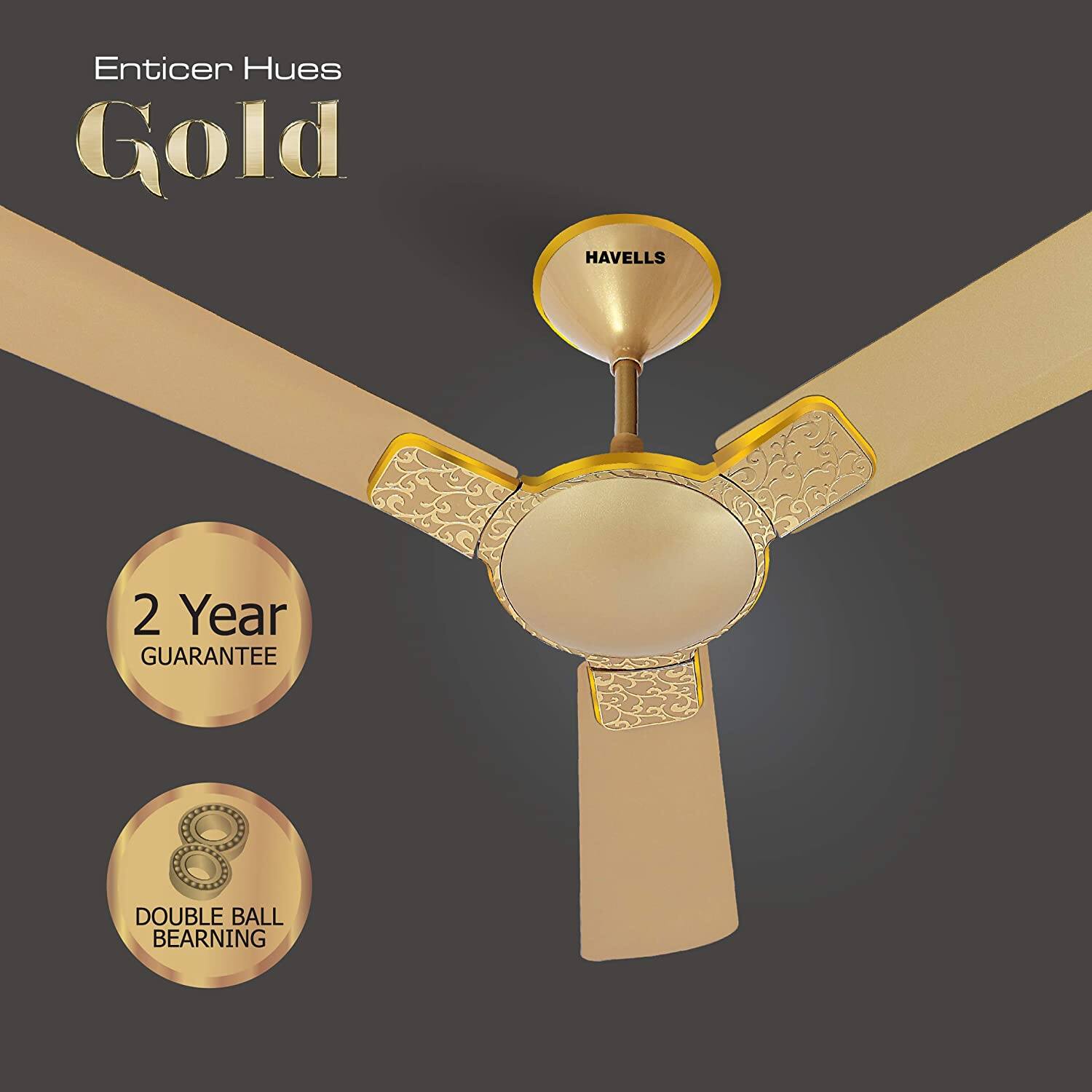 Picture of Havells Enticer Hues 56'' (Gold) H-225 | Free Delivery-Gold