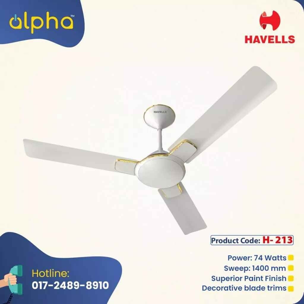 Picture of Havells Enticer 56'' (Pearl White Gold) H -213 | Free Delivery-White Gold