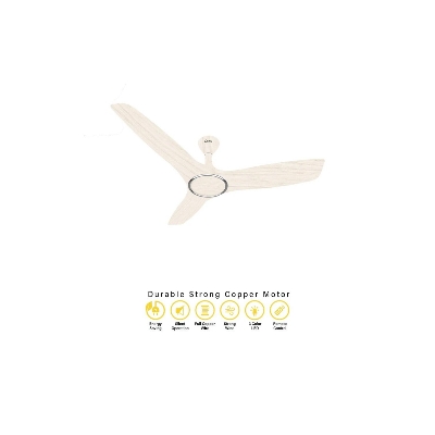 Picture of Qulik Aerovane 52" Modern Decorative Silent ABS Blade Remote Ceiling Fan (White Wood) Q-6572-WW | Free Delivery-White Wood
