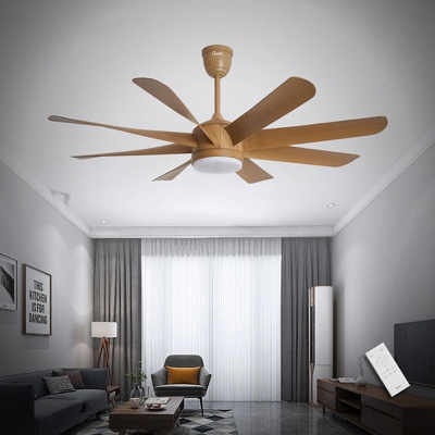Picture of Qulik Helix UL 60"- Modern Decorative Silent ABS Blade Under Light With Remote Ceiling Fan (Light Wood) Q-6522-LW | Free Delivery-Light Wood