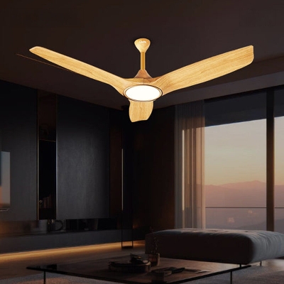 Picture of Qulik Aerovane UL 52" Modern Decorative Silent ABS Blade Remote Under Light Ceiling Fan (Light Wood) Q-6572-LW-UL | Free Delivery-Light Wood