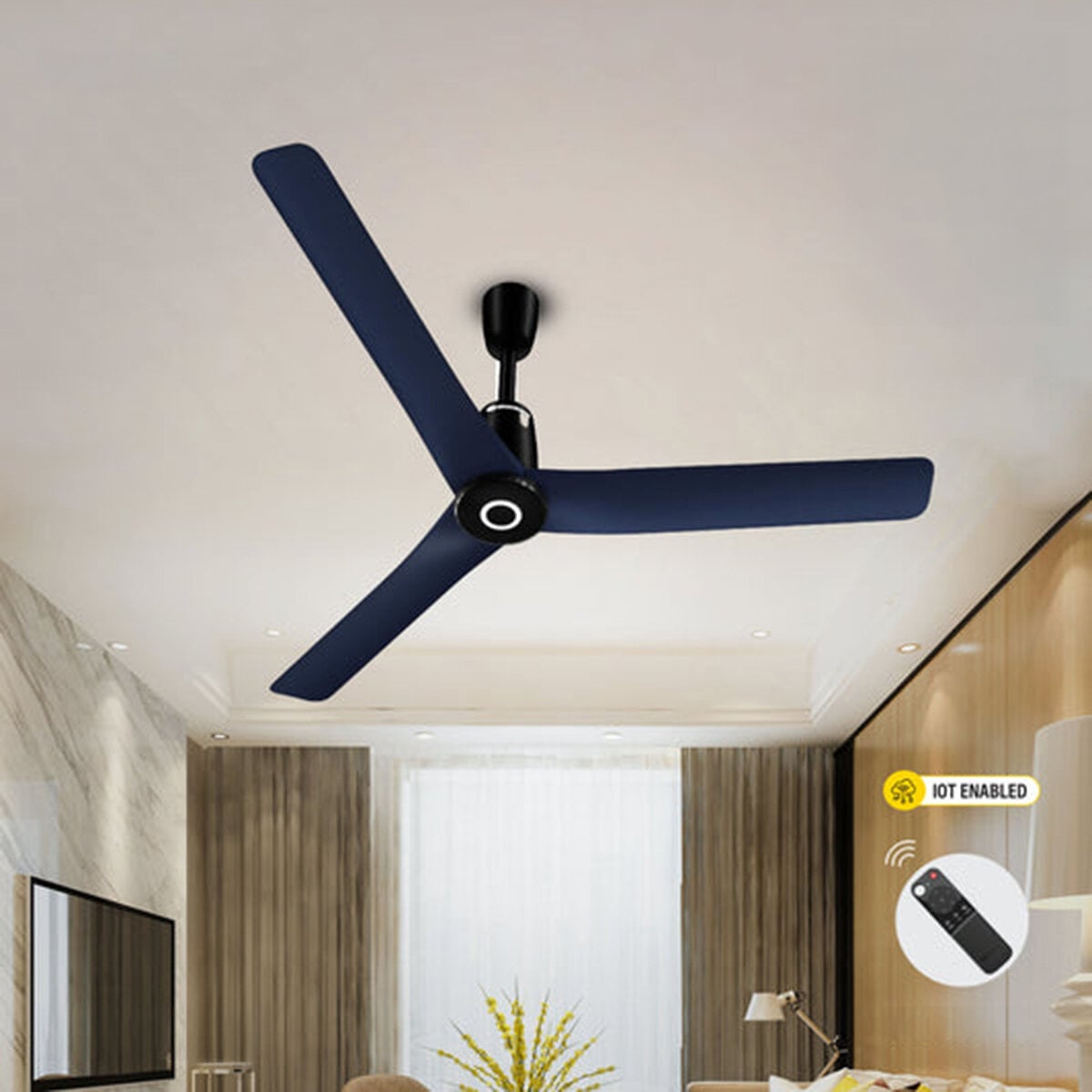 Picture of Atomberg Aris Contour Smart IoT 48" BLDC Ceiling Fan (Ritz Blue) | AT-146 | Free Delivery-Ritz Blue