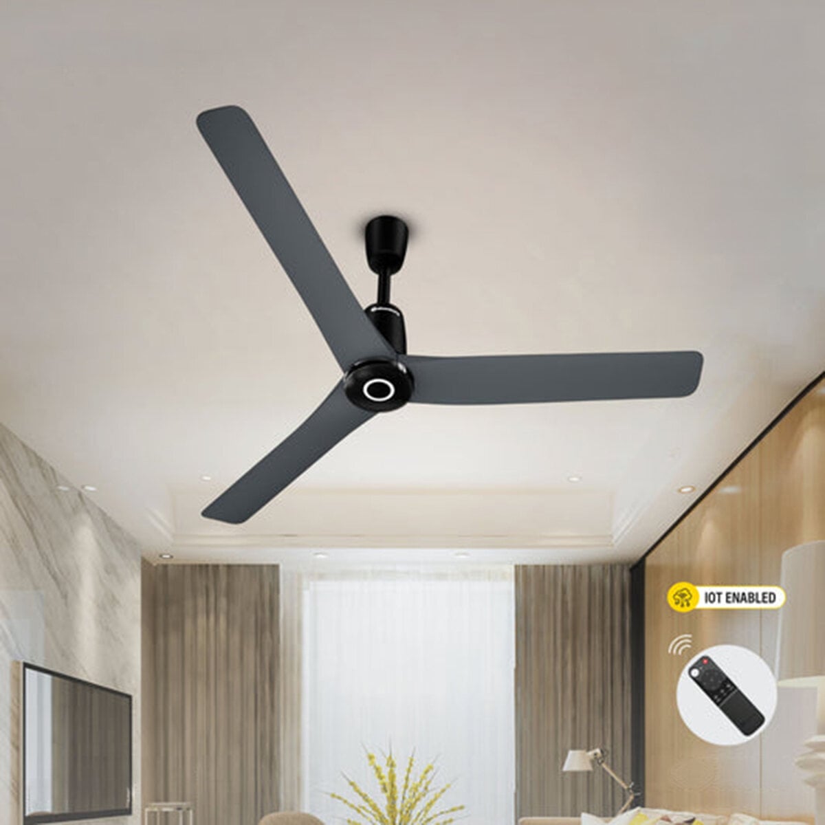 Picture of Atomberg Aris Contour Smart 48" BLDC Ceiling Fan (Regent Grey) | AT-142 | Free Delivery-Regent Grey