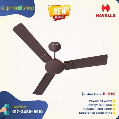 Picture of Havells Enticer 56'' (Espresso Brown Copper) H-216 | Free Delivery-Brown Copper