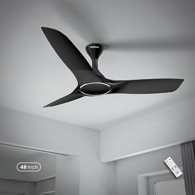 Picture of Havells Stealth Air 48"- Ceiling Fan With Remote (Metallic Black) H-316 | Free Delivery-Metallic Black
