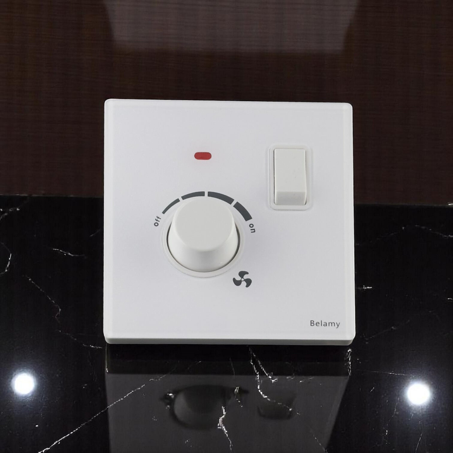 Picture of Belamy White 1 Dimmer With Switch | BE-157-SW-White