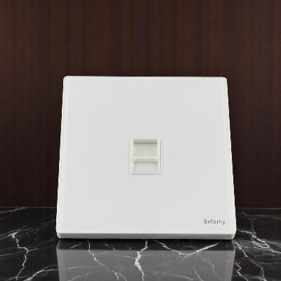 Picture of Belamy White Telephone Socket | BE-159-SW-White