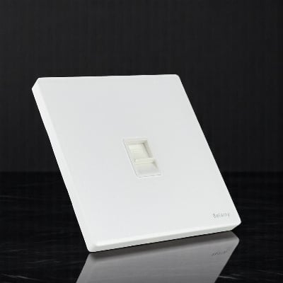 Picture of Belamy White Telephone Socket | BE-159-SW-White