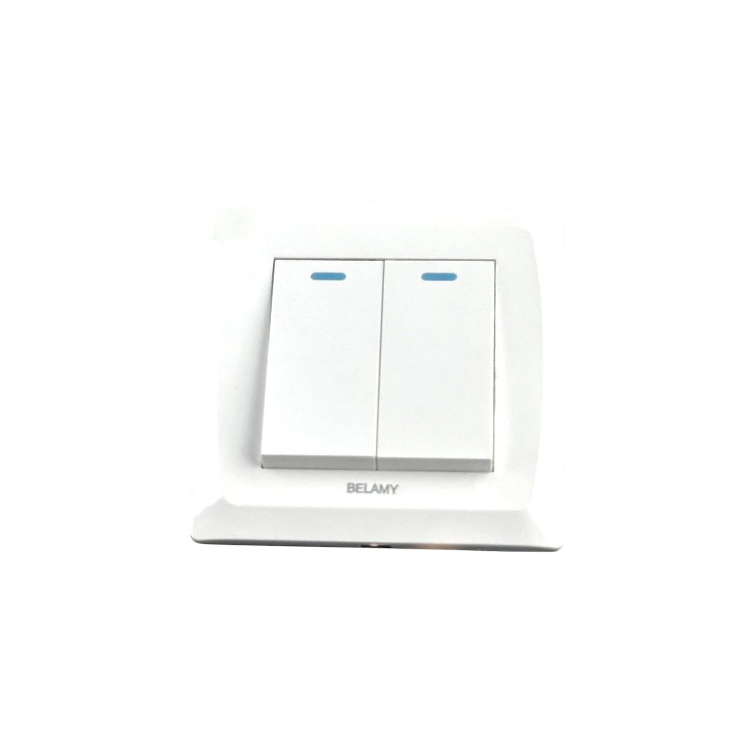 Picture of Belamy White 2 Gang 1 Way | BE-120-SW-White