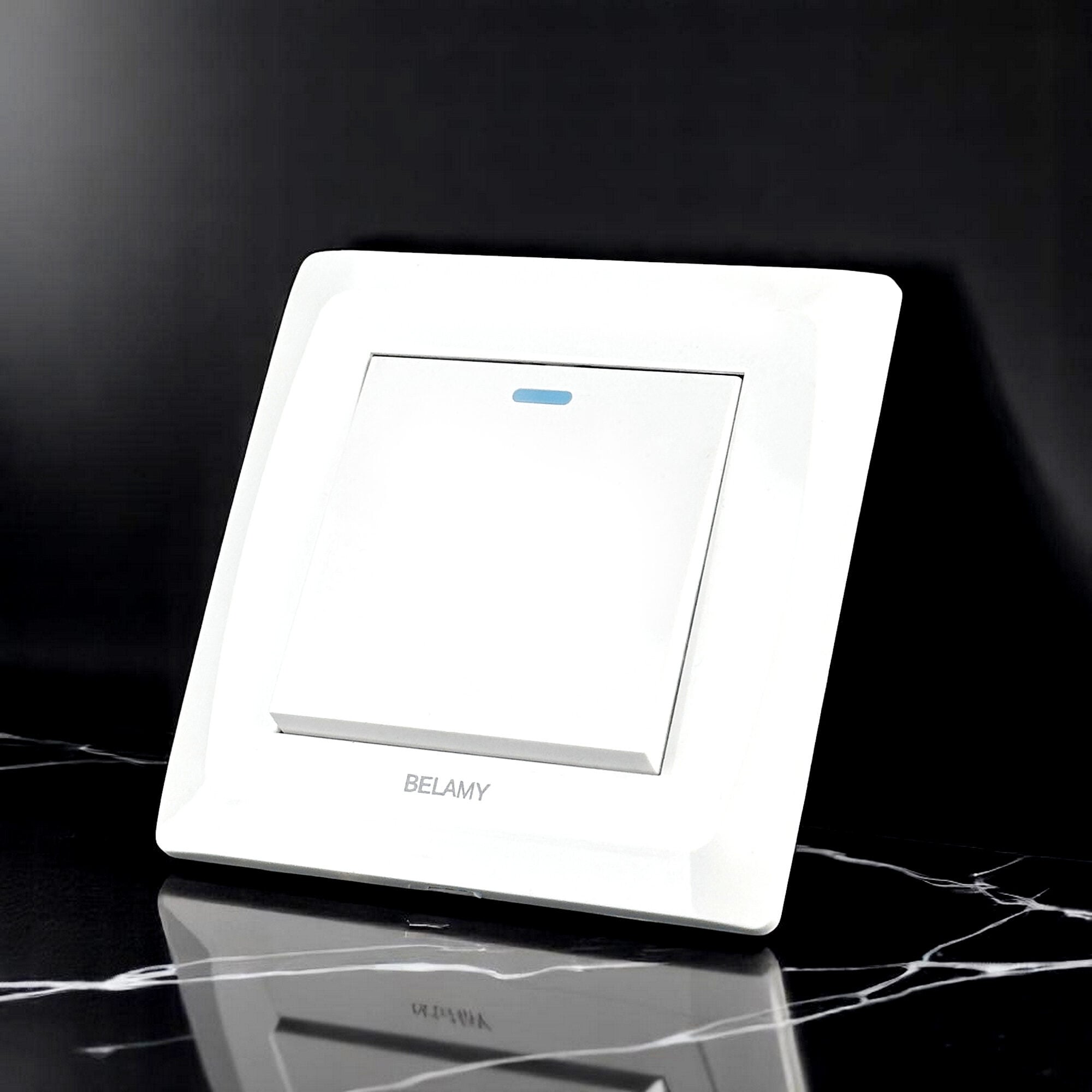 Picture of Belamy White 1 Gang 1 Way | BE-115-SW-White