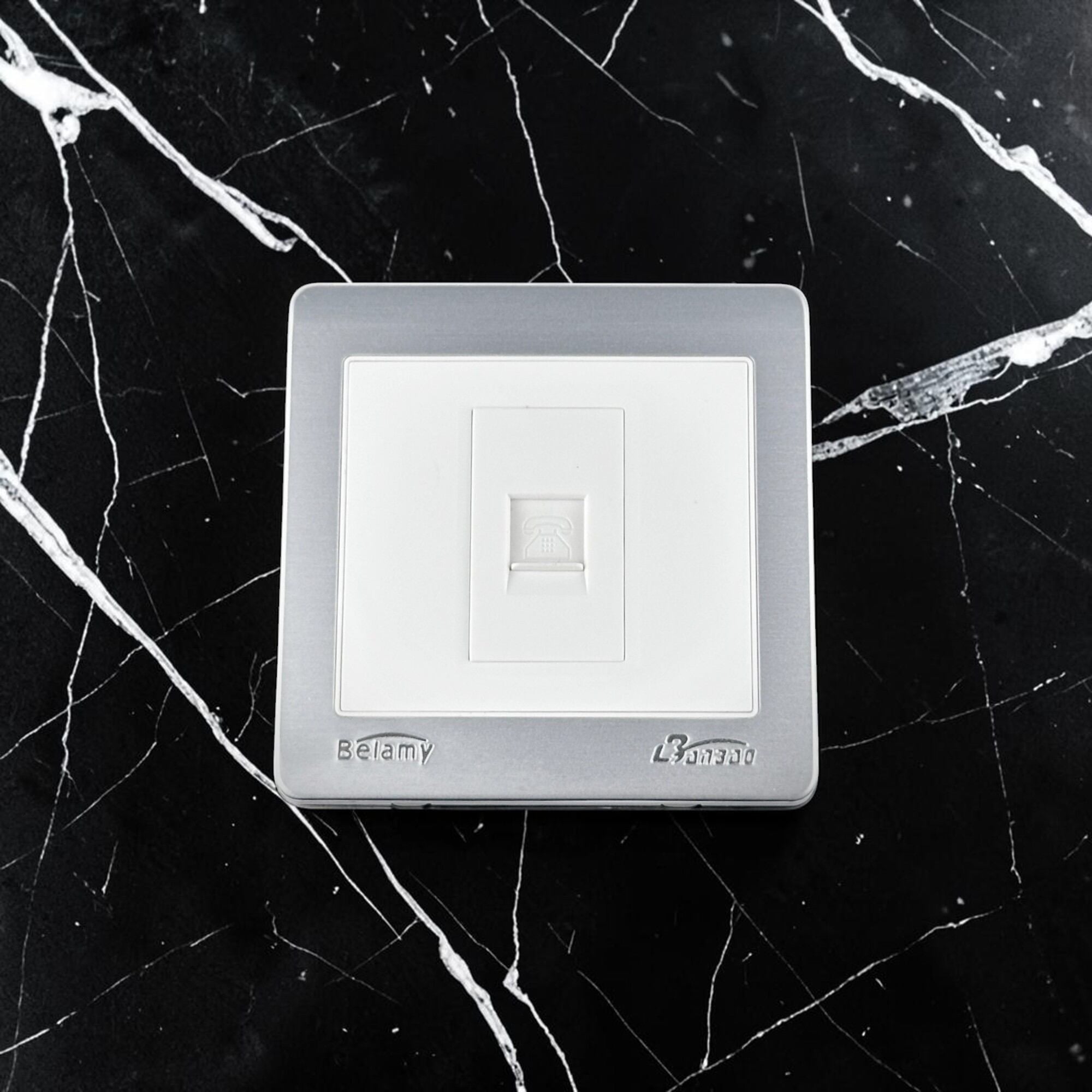 Picture of Belamy LK7 LANBAO Grey-White Internet Socket | BE-164-SW-White