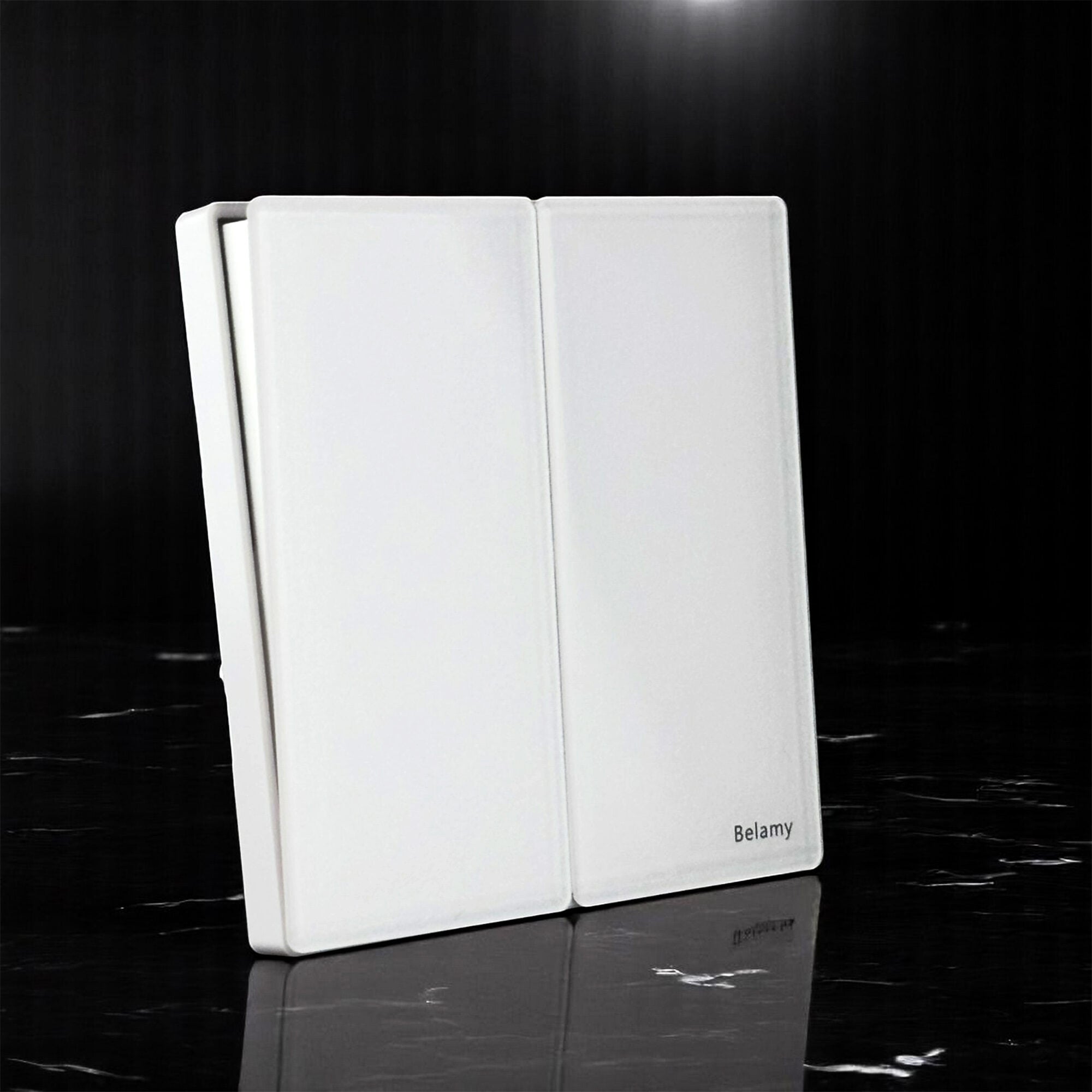 Picture of Belamy White 2 Gang 1 Way Switch | BE-148-SW-White