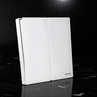 Picture of Belamy White 2 Gang 1 Way Switch | BE-148-SW-White
