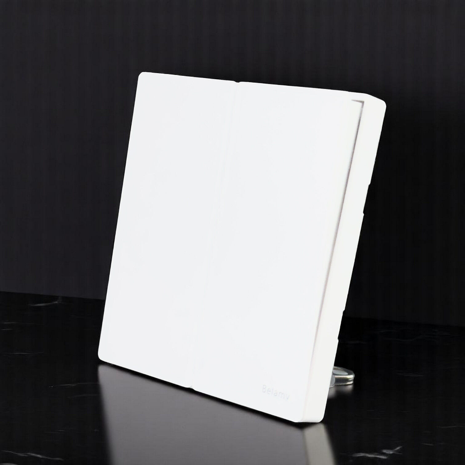 Picture of Belamy White 2 Gang 1 Way Switch | BE-148-SW-White