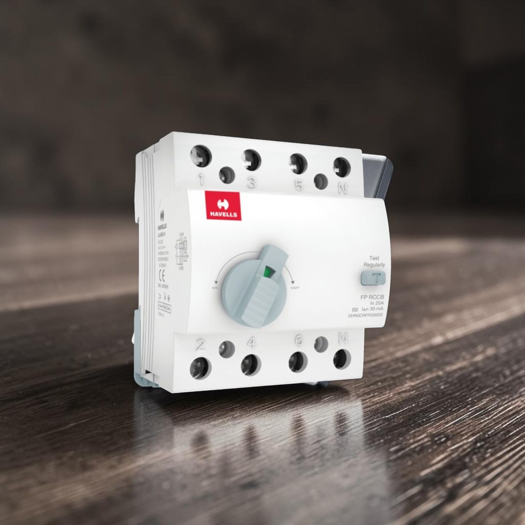Picture of Residual Current Circuit Breaker (RCCB/ELCB) Four Pole | H-RCCB-ELCB-FP-White