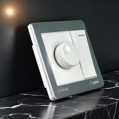 Picture of Belamy White-Grey Fan Dimmer With Switch | BE-121-SW-White