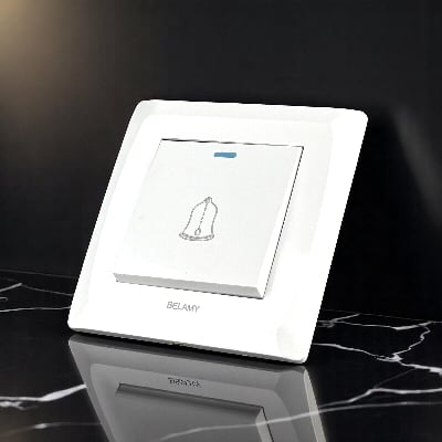 Picture of Belamy White Door Bell | BE-117-SW-White