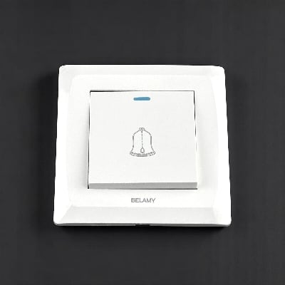 Picture of Belamy White Door Bell | BE-117-SW-White