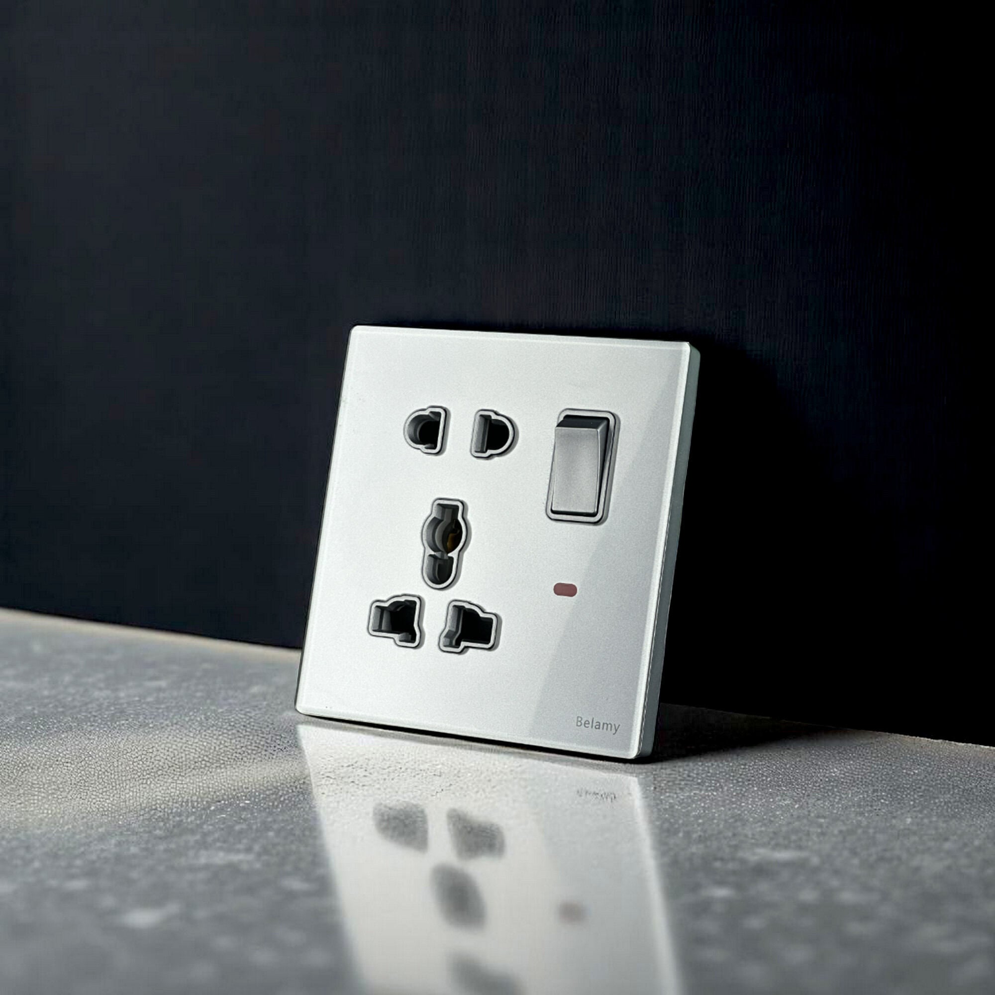 Picture of Belamy Sky Grey 1 Gang 5-PIN Socket | BE-102-SW-Sky Grey
