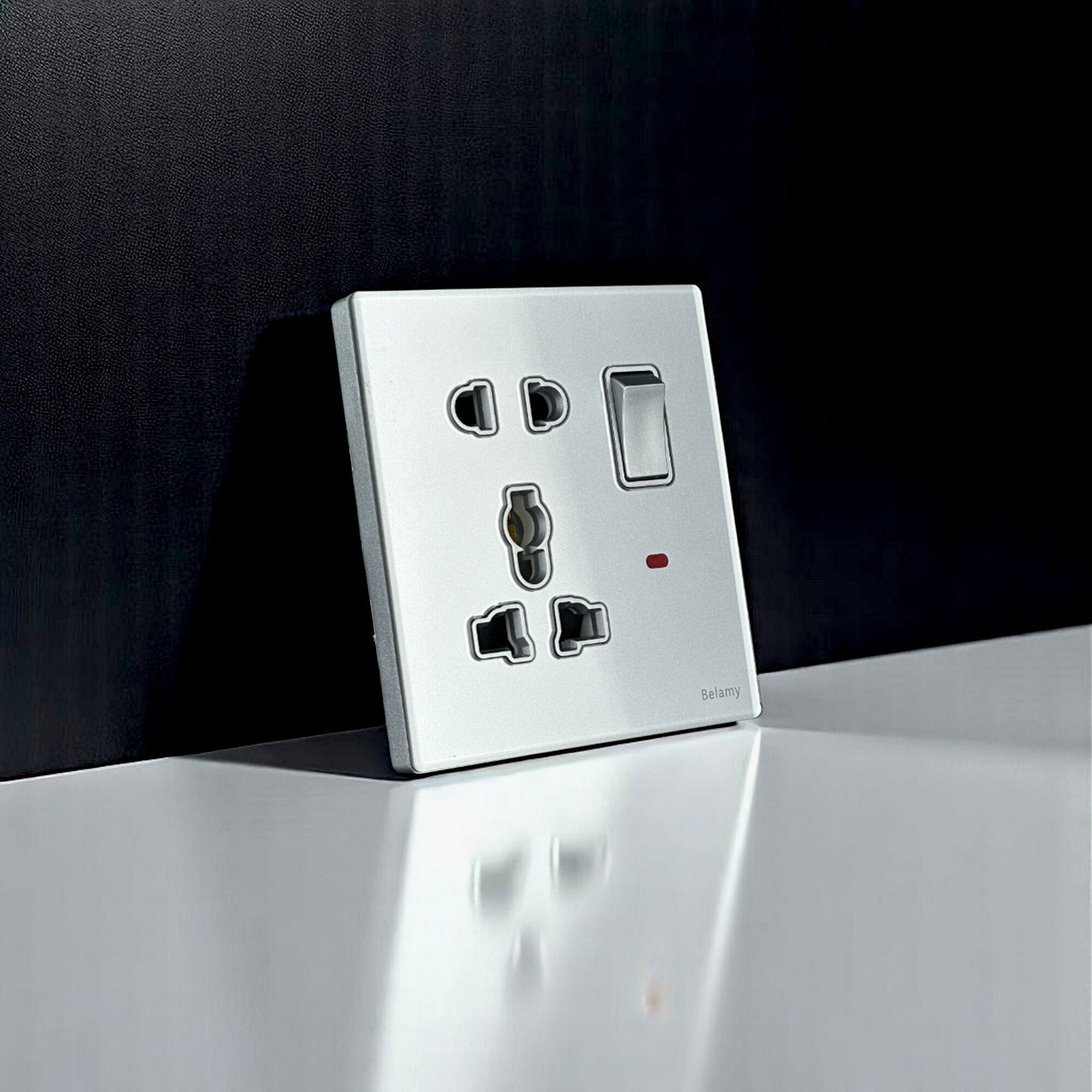 Picture of Belamy Sky Grey 1 Gang 5-PIN Socket | BE-102-SW-Sky Grey