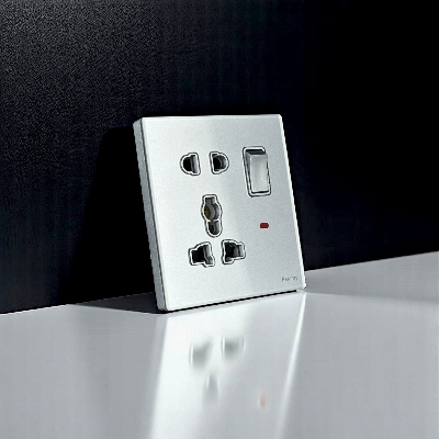 Picture of Belamy Sky Grey 1 Gang 5-PIN Socket | BE-102-SW-Sky Grey
