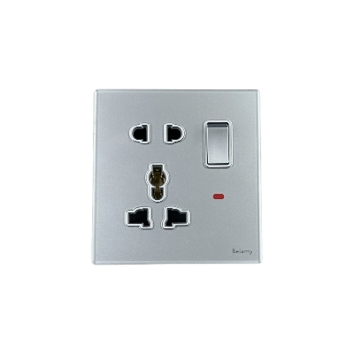 Picture of Belamy Sky Grey 1 Gang 5-PIN Socket | BE-102-SW-Sky Grey