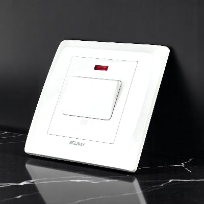 Picture of Belamy White 20A DP Switch With LED| BE-124-SW-White