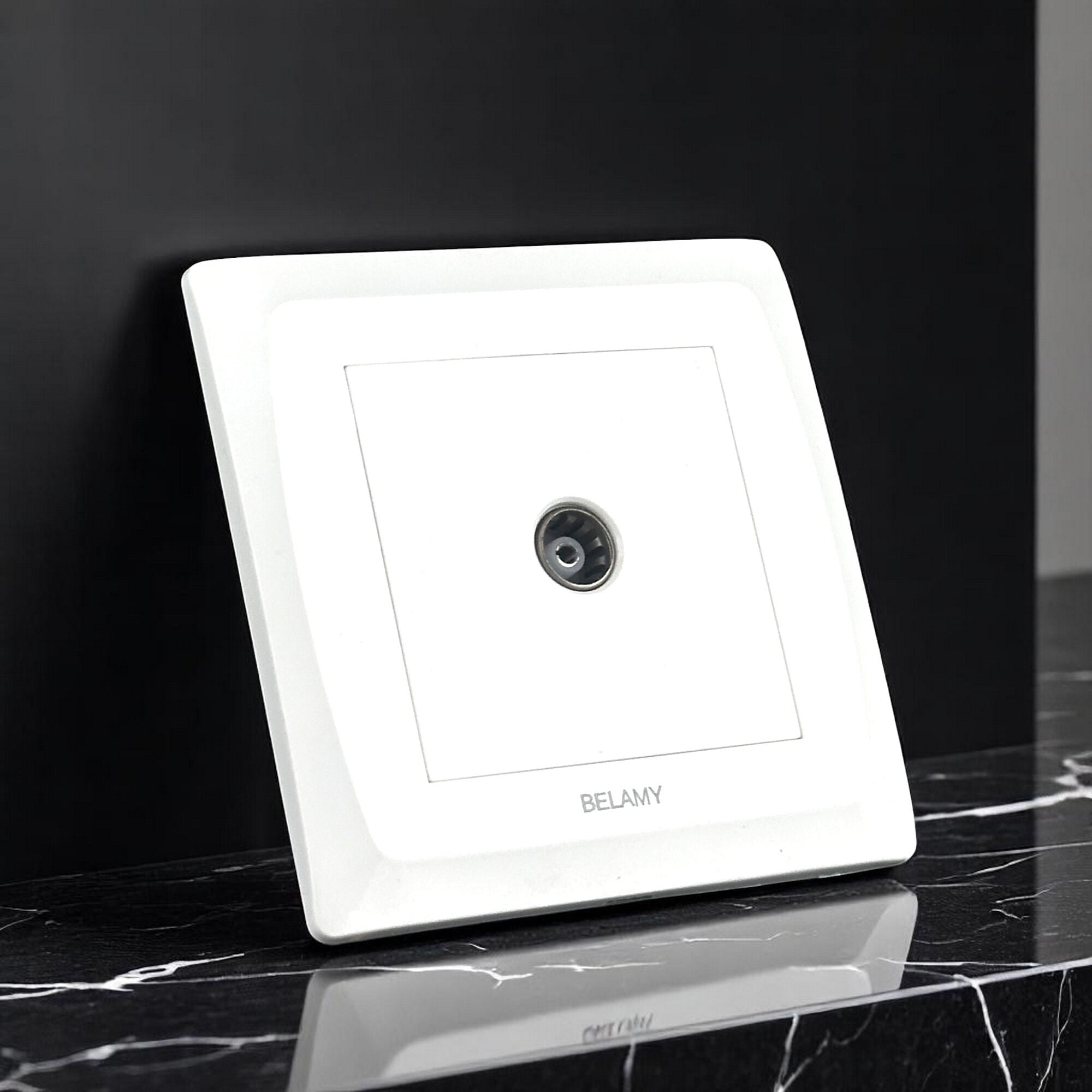Picture of Belamy White Tv Socket | BE-116-SW-White