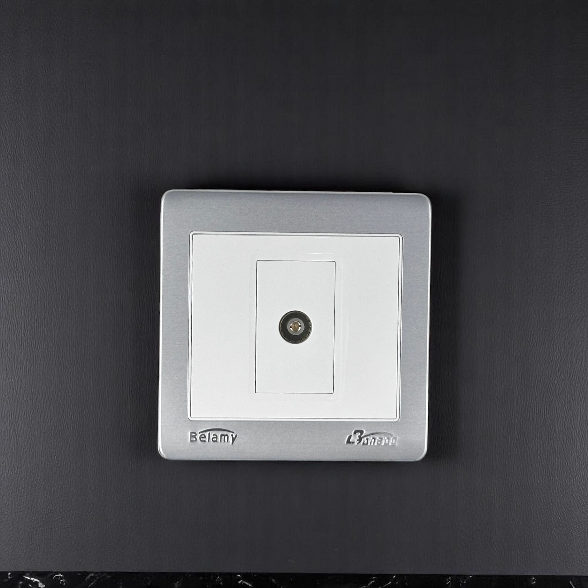 Picture of Belamy LK7 LANBAO Grey-White TV Socket | BE-166-SW-White