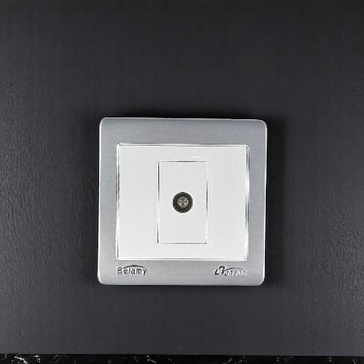 Picture of Belamy LK7 LANBAO Grey-White TV Socket | BE-166-SW-White