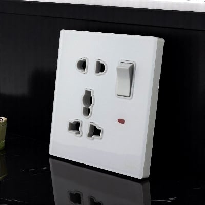 Picture of Belamy White 1 Gang 5-PIN Socket | BE-152-SW-White