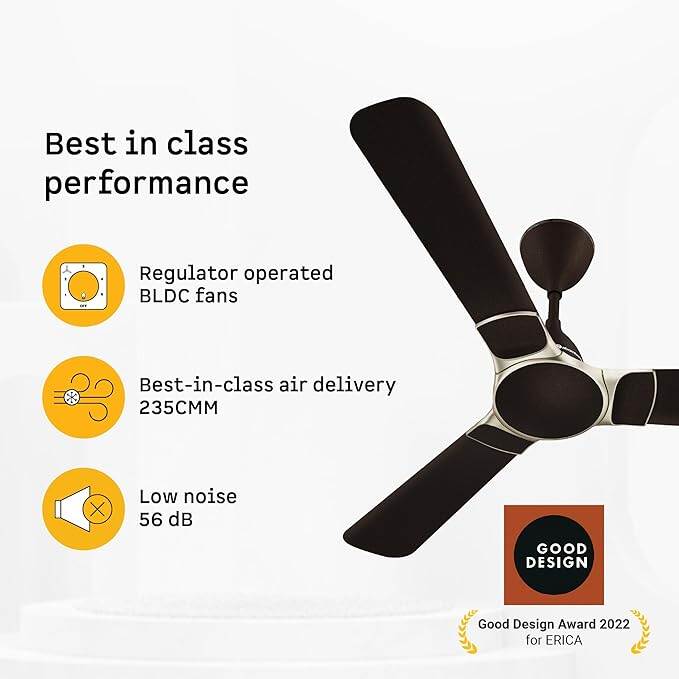 Picture of Atomberg Erica Nuvo 1200mm BLDC Ceiling Fan (Blaze Brown) | AT- 161-Blaze Brown