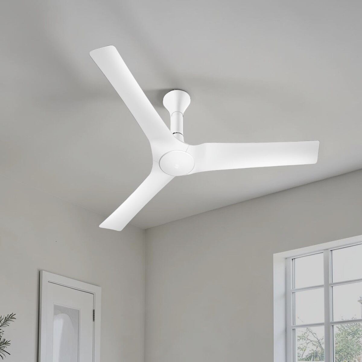 Picture of Atomberg Aris Gladius Smart 1200mm Ceiling Fan with IoT & Remote (Marble White) | AT-166-Marble White