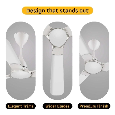 Picture of Atomberg Erica Nuvo 1200mm BLDC Ceiling Fan (Snow White) | AT- 158-Snow White