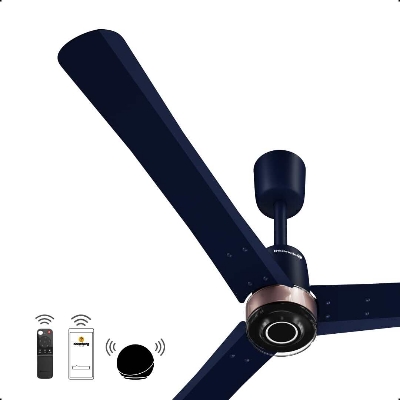 Picture of Atomberg Renesa Elite Smart 1400mm BLDC Ceiling Fan with Remote Control (Ritz Blue) | AT-163-Ritz Blue