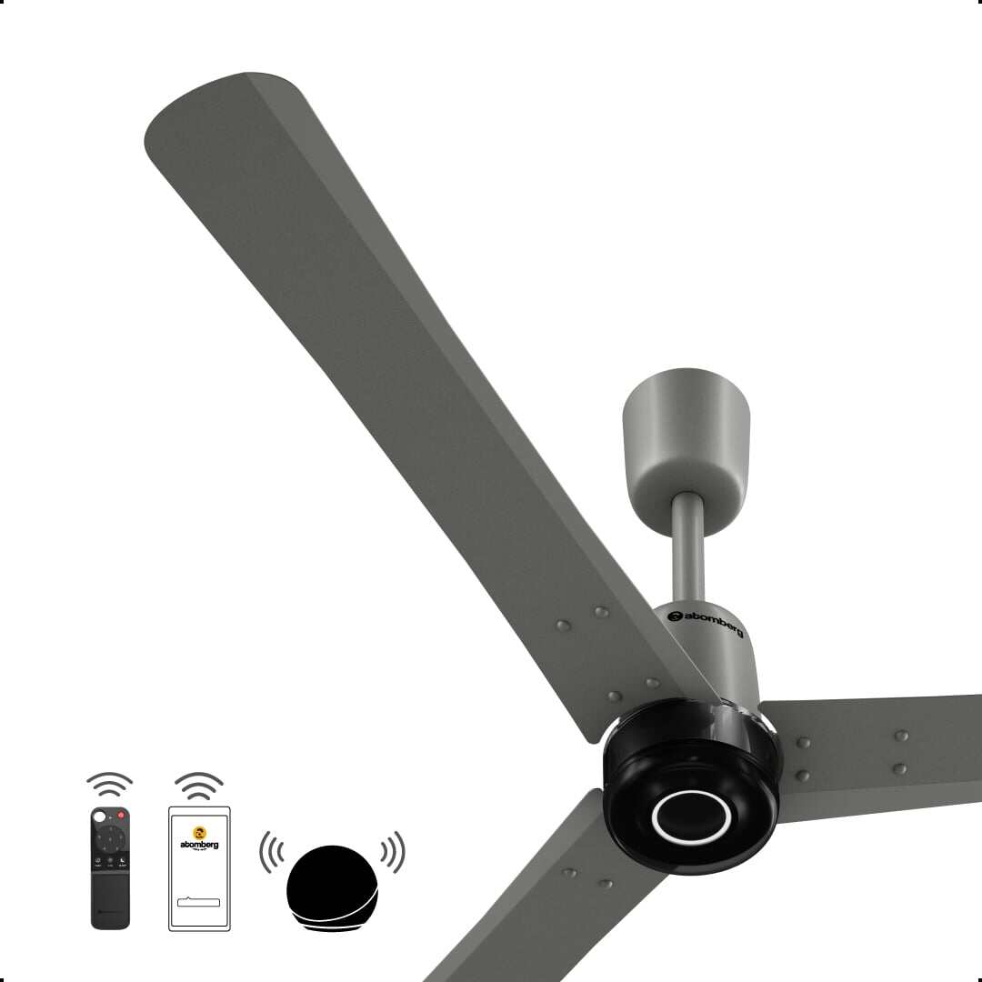 Picture of Atomberg Renesa Elite Smart 1400mm BLDC Ceiling Fan with Remote Control (Sand Grey) | AT-153-Sand Grey