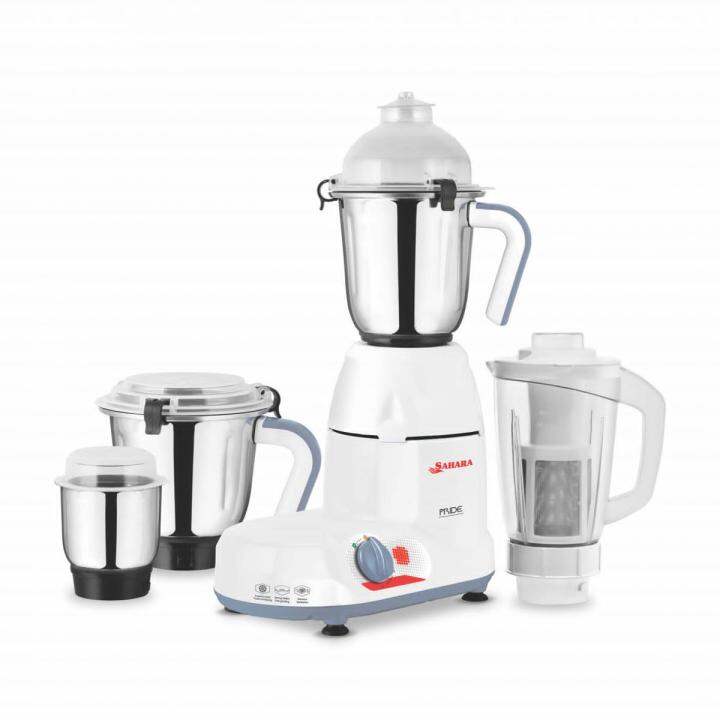 Picture of Sahara Pride 4 In 1 Mixer Grinder & Blender - 750W (White) S-1006 | Free Delivery-Black