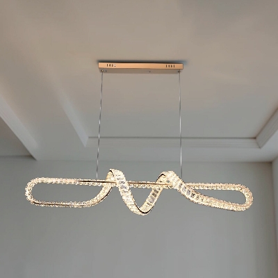 Picture of Qulik Modern Crystal Luxury Chandelier LED Light (French Gold)- (QL-D8927-1200-FGD)-Gold